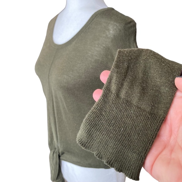 Madewell Women’s long sleeve tie front lightweight sweater—Sz XXS - Picture 6 of 14